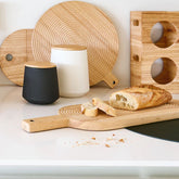 Hectarul - Recipient depozitare alimente negru din ceramica cu capac, 580 ml, Φ11 x 11,4 cm 3D Zeller